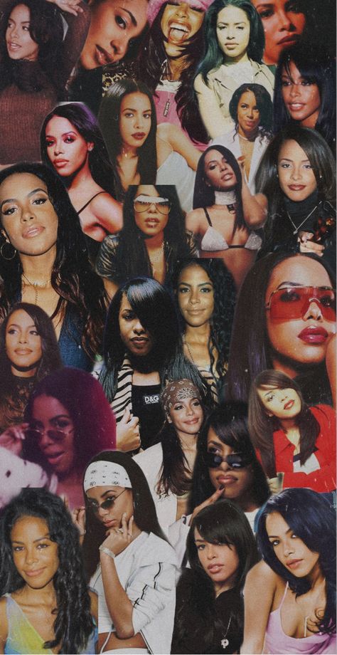 In honor of the talented and beautiful Aaliyah. This is best as a phone wallpaper. Aaliyah Aesthetic Wallpaper, Hiphop Aesthetic, Aaliyah Aesthetic, Aesthetic Wallpaper Black, A Phone Wallpaper, Aaliyah Hair, Sza Singer, Aaliyah Pictures, 90s Wallpaper