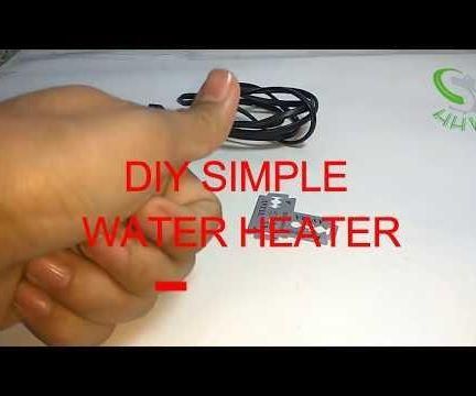 How to make DIY simple water heater at home Diy Hot Water Heater, Water Heater Diy, Portable Water Heater, Diy Heater, Tiny Gardens, Shower Plumbing, Instant Water Heater, Diy Campervan, Aquarium Heater