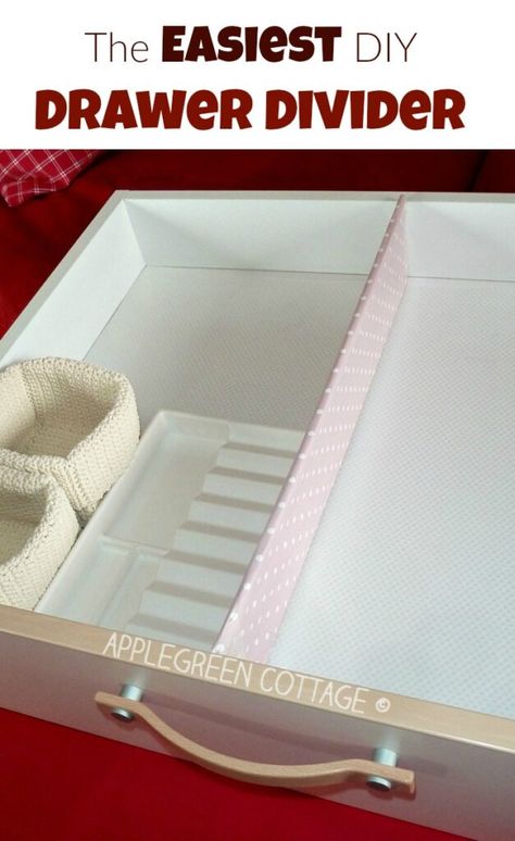 Dividers Ideas, Diy Drawer Dividers, Diy Drawer Organizer, Easy Diy Hacks, Drawer Divider, Diy Drawers, Drawer Dividers, Organize Drawers, Declutter Your Home