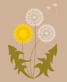 dandelions | Malen | Pinterest | Papiertuch Rohre, Dandy und Löwenzahn Wallpaper For Spring, Dandelion Drawing, Dandelion Art, Lino Cuts, Relief Printmaking, Dandelion Clock, Charley Harper, Desktop Wallpaper Design, Stamp Carving