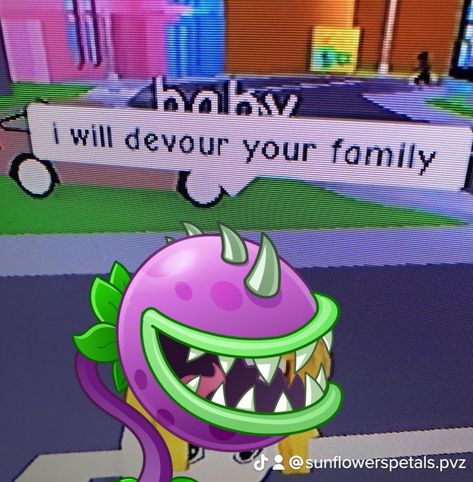 chomper from the hit game pvz claims to devour your family real not clickabait ‼️‼️😨😨🤯🤯 Pvz Pfp, Chomper Pvz, Roof Plants, Plant Zombie, Plantas Vs Zombies, Plants Vs Zombies, My Buddy, Best Games, Reaction Pictures