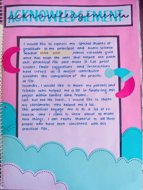 Designs For Acknowledgement, Creative Acknowledgement For Project, Project File Pages Ideas Creative, Acknowledgement Calligraphy For Project, English Project Acknowledgement, Aknowlegment Design For Project Ideas, Cover Pages Ideas For School Projects, Acknowledgement Design Aesthetic, Acknowledgement For School Project