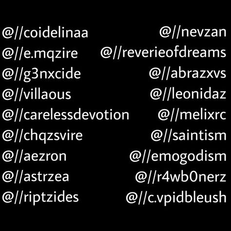 give credit Y2k Instagram Username Ideas, Roblox Username Ideas Boy, Y2k Display Names, Rp Username Ideas, Roblox Username Ideas Y2k, Goth Username Ideas, Roblox Display Names Ideas Y2k, Y2k Username Ideas, Cool Names For Instagram