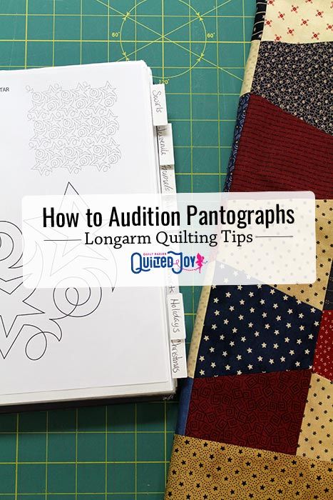 Video Tutorial: How To Audition Paper Pantographs On Your Quilt | Quilted Joy Longarm Quilting Tutorials, Quilt Frame, Quilt Stencils, Quilting Business, Quilting Pantographs, Free Motion Sewing, Ruler Quilting, Quilting Stitch Patterns, Computerized Quilting