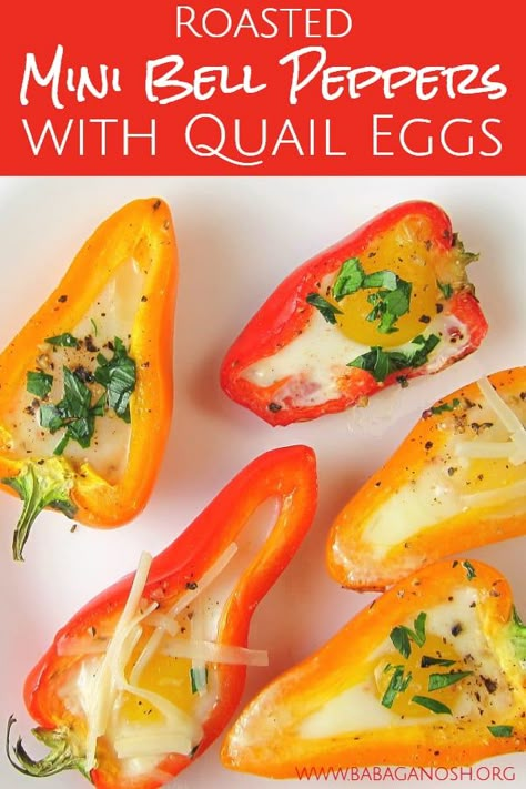 Quail Eggs Recipe, Mini Bell Peppers, Quail Recipes, Fried Quail, Eggs In Peppers, Bell Pepper Recipes, Eggs Recipe, Charcuterie Recipes, Quail Eggs