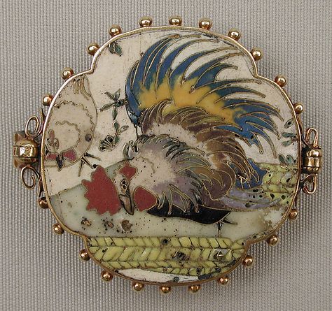 Alexis Falize | Reversible brooch | French, Paris | The Met Alexis Falize, Vintage Modernist Jewelry, French Paris, Art Deco Movement, Modernist Jewelry, Bird Motif, Micro Mosaic, Cloisonne Enamel, Upcycled Jewelry