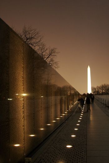 Vietnam Memorial Wall, Washington DC. Very moving! Read the more than 58,000 names at the Vietnam Veterans Memorial. If the spirit moves you, leave a thank-you note. Visit  during the day to be able to read but make sure you take a walk thru during the evening! Vietnam Memorial Wall, Vietnam Memorial, Memorial Wall, Sea To Shining Sea, Vietnam Veterans Memorial, Washington Monument, Halong Bay, Have Inspiration, Veterans Memorial