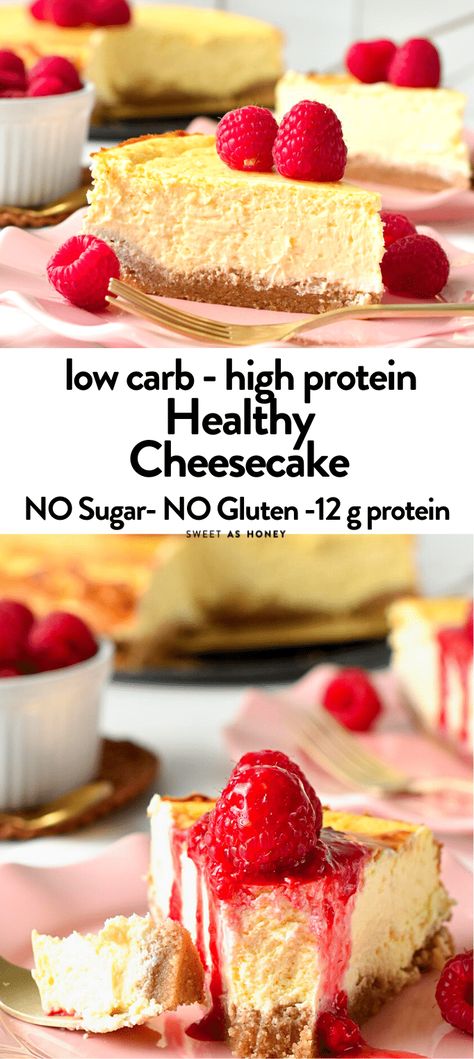 Healthy Cheesecake Healthy Cheesecake Recipes, Healthy Cheesecake, Cheesecake Lovers, Dairy Free Cream, Healthy Yogurt, Diet Recipes Easy, Healthy Desserts Easy, Keto Cheesecake, Low Carb Diet Recipes