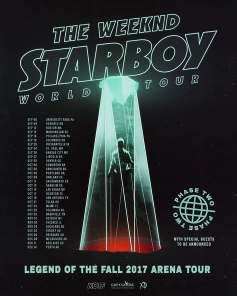 phase two. The Weeknd Starboy, Weeknd Starboy, Aesthetic Vintage Outfits, Legends Of The Fall, Medieval Tapestry, Self Branding, Forbes Magazine, Tour Poster, Band Wallpapers