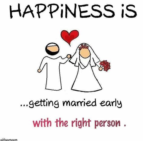 Happiness is.... Getting Married Early with the right person ♥  #pearlsofilm Allah Loves You, Islam Marriage, Waiting For Love, Love In Islam, Peace Be Upon Him, Muslim Book, Islamic Teachings, Arabic Love Quotes, Islamic Messages