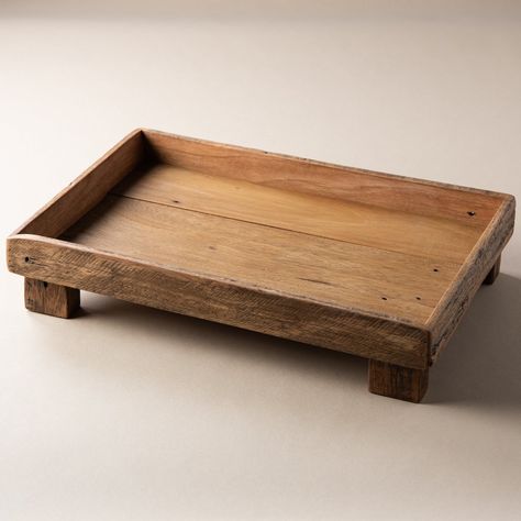 Reclaimed Wood Tray, Footed Tray, Paul Davis, Wood Shop Projects, Scrap Wood Projects, Cool Woodworking Projects, Wood Care, Wooden Projects, Small Wood Projects