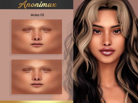 Sims 4 Moles Maxis Match, Sims 4 Cc Maxis Match Skin Details Moles, The Sims Recourse Sims 4 Clothes, Sims Cc Facial Features, The Sims Resource Skin Details, Sims 4 Cc The Sims Resource Skin Details, Alpha Sims 4 Cc Skin, The Sims Recourse, Sims 4 Moles