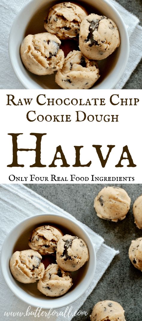 Halva Recipe, Tahini Cookies, Raw Cookie Dough, Raw Vegan Desserts, Cookie Dough Bites, Vegan Cupcakes, Raw Desserts, Raw Chocolate, Food Ingredients