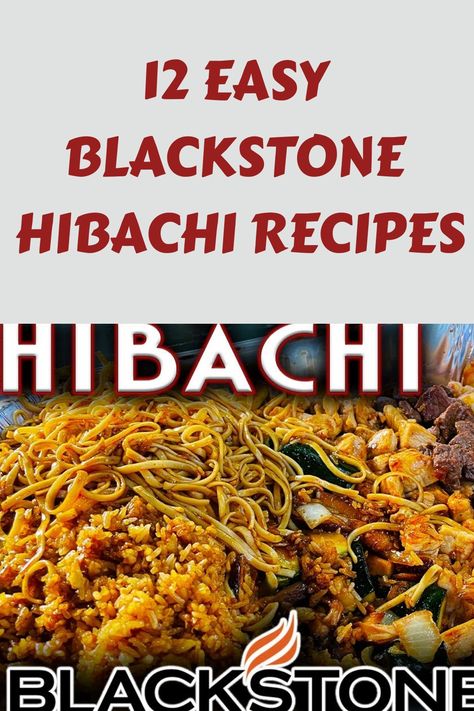 Find the best Blackstone grill Hibachi recipes for your griddle! From teriyaki chicken to hibachi garlic noodles, hibachi steaks, hibachi fried rice, vegetables, and hibachi shrimp,  explore easy-to-make and incredibly tasty dishes perfect for your next hibachi-style feast on the griddle. Black Stone Hibachi Steak, Shrimp Fried Rice On The Blackstone, How To Hibachi At Home, Hibachi Grocery List, Blackstone Hibachi Recipes Noodles, Black Stone Hibachi Noodles, Griddle Ideas For Dinner, Fried Rice On The Blackstone Recipe, Authentic Hibachi Recipes