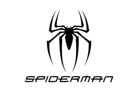 spiderman-logo-design Cricut Spiderman, Superhero Logo Templates, Spiderman Svg, Spiderman Logo, Black Spiderman, Spiderman Spider, Superman Logo, Batman Logo, Wreck It Ralph