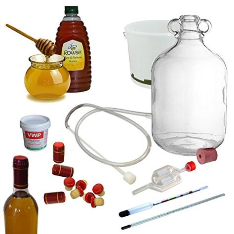 Traditional Mead Honey Wine Making Kit Full Starter 6 Bot... https://www.amazon.co.uk/dp/B00QTE7R34/ref=cm_sw_r_pi_dp_U_x_TlEkAbFTFWHM1 The Addams Family Halloween, How To Make Mead, Food Grade Buckets, Family Halloween Party, Wine Making Kits, Honey Wine, Traditional Roses, Recycled Wine Bottles, Empty Wine Bottles