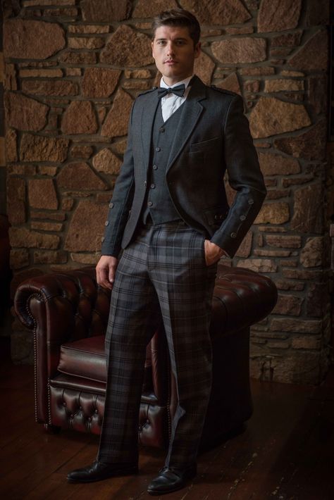 Grooms Outfits, Dessert Reception, Kilt Wedding, Mackenzie Tartan, Tartan Suit, Tartan Wedding, Victorian Shirt, Scottish Celtic, Tartan Pants