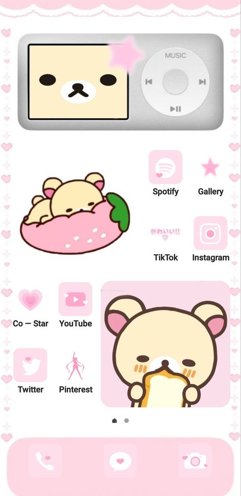 Kawaii Samsung Theme, Homescreen Wallpaper Samsung, Swag Pics, Wallpaper Samsung, Ipad Hacks, Phone Layouts, Ios App Iphone, Android Theme, Iphone Wallpaper Ios