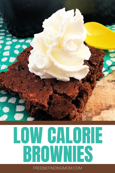 Are you trying to lose weight, but you are craving dessert? These Homemade Low Calorie Brownies will satisfy your sweet tooth without ruining your diet. This brownie recipe is only 37 calories per serving and is loaded with chocolatey goodness. Whether you are on a low or no sugar diet, Weight Watchers, or you have other health restrictions check out this low calorie dessert. #brownierecipes #brownierecipehomemade #browniesfromscratch #lowcaloriebrownies #lowcaloriedesserts #lowcalorierecipes Low Cal Brownies, Low Calorie Brownies, Brownies From Scratch, Brownies Recipe Homemade, Sugar Diet, Low Calorie Dessert, No Sugar Diet, Large Families, Low Calorie Desserts