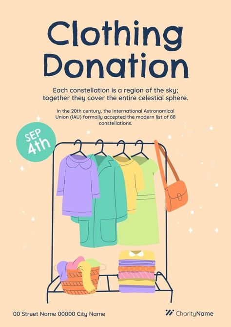 Clothing Donation Poster, Clothes Donation Poster, Clothing Drive Poster, Donate Clothes Poster, Donation Poster Charity, Charity Banner, Donation Poster Design, Clothes Donation, Donation Poster