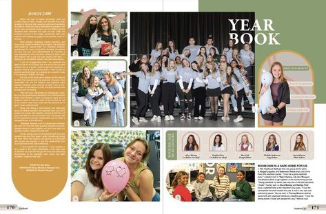 Cool Yearbook Ideas, Elementary Yearbook Ideas, Yearbook Mods, Yearbook Design Layout, Teaching Yearbook, Yearbook Template, Yearbook Class, Yearbook Spreads, Yearbook Layouts