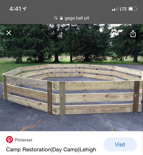 Gaga Pit, Prom Activities, Playground Diy, Gaga Ball Pits, Gaga Ball, Youth Ministry Games, Summer Rules, Camp Games, Kids Ball Pit