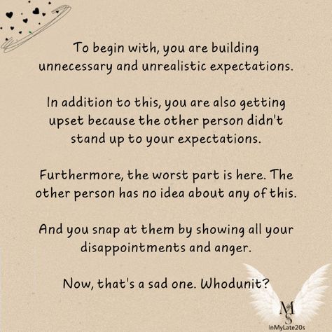 #expectations #expectation #expectationkills #dropexpectations #noexpectations #highexpectations #bigexpectations #grandexpectations #expectationvsreality #expectationhurts #InMyLate20s Expectation Hurts, Expectation Quotes, Expectation Vs Reality, Unrealistic Expectations, High Expectations, Anger, Stand Up, Healing