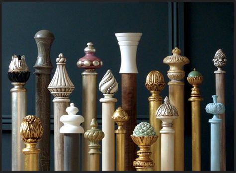 Todd Knights - Finials and Poles Diy Finials, Curtain Finials, Wooden Curtain Poles, Finials For Curtain Rods, Kitchens And Bedrooms, Drapery Rods, Curtain Poles, Contemporary Classic, Diy Curtains