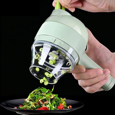 Creation 4 in 1 Electric Handheld Cooking Hammer Vegetable Cutter Set Food Chopper Multifunction Vegetable Fruit Slicer for Garlic Pepper Chili Onion Celery Ginger Meat with Brush Shop online at https://trendblaze.co/products/electric-handheld-hammer-multi-function-vegetable-cutter-set-food-chopper-slicer-for-garlic-peppers-onions-celery-ginger-and-meat . . . . #slicer #vegetablecutter #vegecutter#onlinestore #onlinemultibrandstore #cookinghammer #kitchengadget #kitchenappliance #kitchentool... Blender Machine, Mini Chopper, Onion Chopper, Ultimate Kitchen, Unique Gadgets, Vegetable Chopper, Vegetable Slicer, Food Chopper, Fruit Salad Recipes