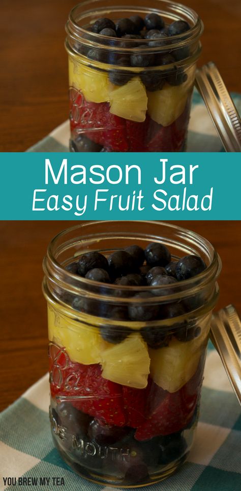 Make our easy fruit salad in a mason jar as a great sweet treat that is kid-friendly and delicious! This Weight Watchers FreeStyle Zero Point recipe is fast and easy! Work Fun Ideas, Weight Watchers Salads, Weight Watchers Lunch Recipes, Salad In A Mason Jar, Lunch Recipes For Work, Weight Watchers Salad, Easy Fruit Salad, Weight Watchers Lunches, Fruit Dips Recipes