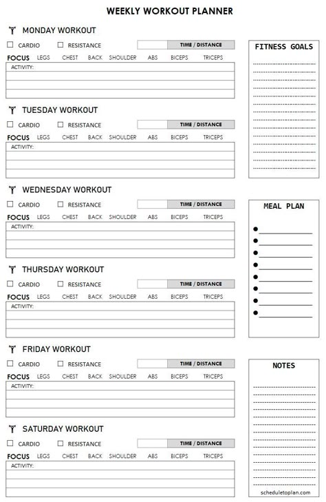 Workout Schedule Template, Best Workout Schedule, Workout Log Printable, Workout Plan Template, Gym Schedule, Exercise Log, Functional Trainer, Workout Template, Printable Workout