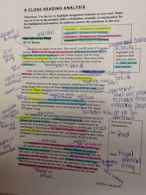 The Gift Of The Magi, Gift Of The Magi, Ela Anchor Charts, Reading Analysis, Close Reading Strategies, Text Analysis, Teaching High School English, 6th Grade Reading, Teaching Literature