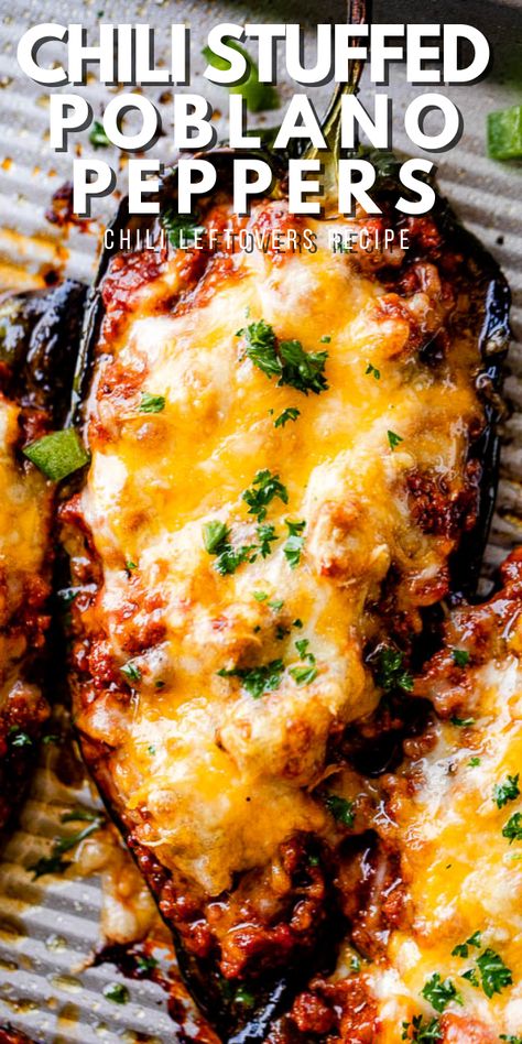 Roasted Stuffed Poblano Peppers, Recipes With Red Chili Peppers, Red Poblano Pepper Recipes, Chili Poblano Recipes, Poblano Chili Recipes, Pablona Peppers, Chorizo Stuffed Poblano Peppers, Brisket Stuffed Poblano Peppers, Poblano Stuffed Peppers