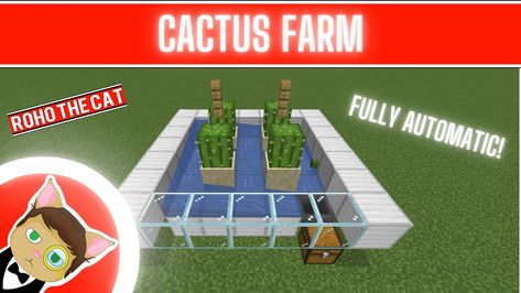 Minecraft Cactus Farm, Cactus Farm Minecraft, Minecraft Cactus, Farm Minecraft, Cactus Farm, Minecraft Building Guide, Minecraft Tutorials, Minecraft Farm, Minecraft Architecture