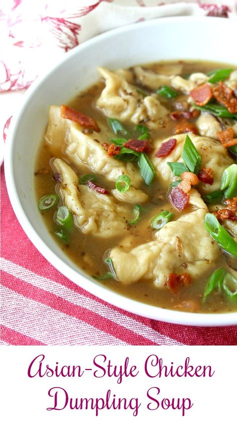 Japanese Dumpling Soup, Shiitake Mushroom Soup, Dumplings Soup, Flavored Chicken, Asian Soup Recipes, Chicken Dumpling, Chicken Dumpling Soup, Dumpling Soup, Chicken Dumplings