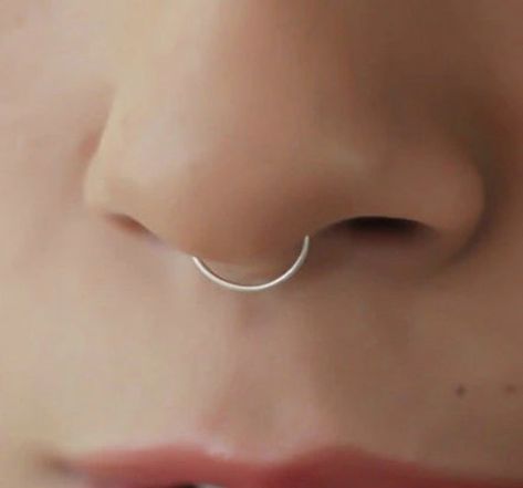 Bull Nose Ring, Nose Piercing Fake, Fake Nose Stud, Clip On Nose Ring, Ring Nose Piercing, Stud Nose Ring, Faux Nose Ring, Fake Nose Ring, Nose Cuff