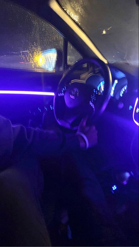 Car Pictures With Boyfriend, Pictures With Boyfriend, Couple Picture, Car Pics, With Boyfriend, Purple Light, Light Purple, Car Pictures, Dream Cars