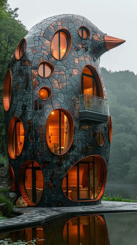 Crazy Buildings, Strange Houses, Cottage Garden Sheds, Cottage Tiny House, Crazy Houses, Unusual Home, Unusual Buildings, Unusual Homes, Eye Of The Beholder