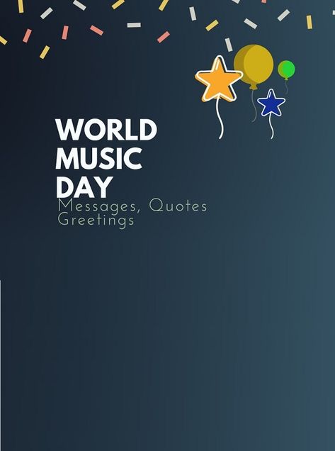 International Music Day Quotes, Music Day Quotes, International Music Day, Jump Quotes, Freedom Images, World Music Day, Music Day, Birthday Captions Instagram, Power Of Music