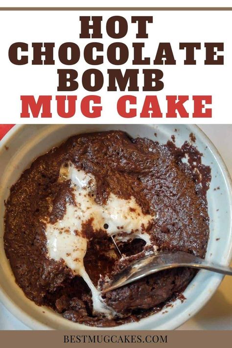 Chocolate Desserts Easy, Hot Chocolate Mug Cake, Microwave Cakes, Healthy Chocolate Mug Cake, Mug Dessert Recipes, Easy Hot Chocolate, Microwave Mug Recipes, Vegan Mug Cakes, Dessert In A Mug