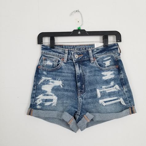 American Eagle Jean Shorts, Dream Jeans, Summer Shorts Outfits, Shorts American Eagle, Ripped Shorts, Boyfriend Shorts, Girly Accessories, American Eagle Shorts, Curvy Jeans