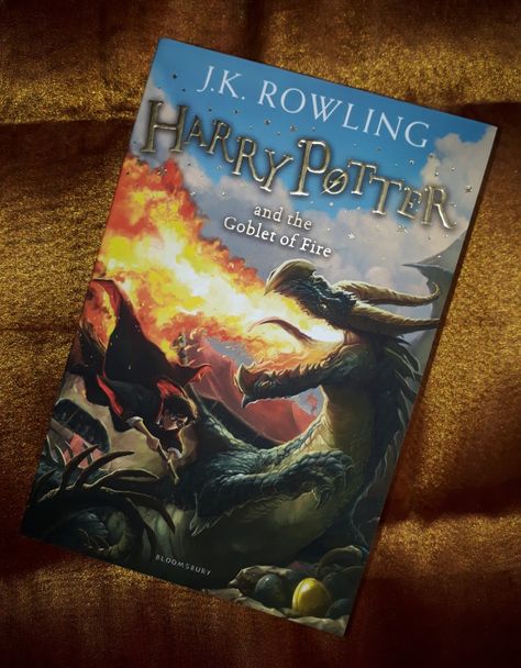 Harry Potter and the Goblet of Fire Harry Potter And Goblet Of Fire, Harry Potter And The Goblet Of Fire Book, Goblet Of Fire Book Cover, Fire Book Cover, Goblet Of Fire Book, Harry Potter Goblet, Hogwarts Library, Fire Cover, Rowling Harry Potter