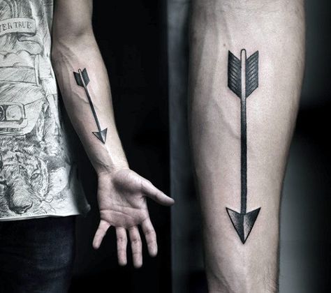 50 Traditional Arrow Tattoo Designs For Men - Archery Ideas Arrow Head Tattoos, Men Archery, Archery Tattoo, Mens Arrow Tattoo, Arrow Forearm Tattoo, Men With Tattoos, Small Arrow Tattoos, Tatuagem Masculina Pequena, Arrow Tattoo Design