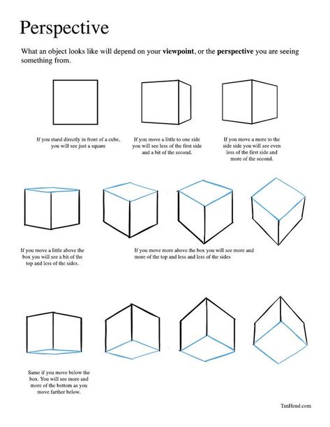 Perspective Basics How To Draw A Building In Perspective, How To Draw Shapes In Perspective, Perspective Basics Art Lessons, Perspective Exercises Drawing, How To Draw Geometric Shapes, Shape Drawing Exercises, Basic Perspective Drawing, Perspective Drawing Exercises, Perspective Drawing Lessons Tutorials