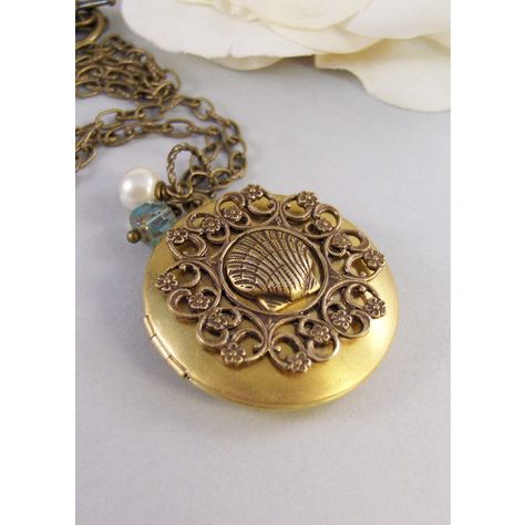 Mermaids Amulet,Locket,Aquamarine,Brass Locket,Brass... (240 DKK) ❤ liked on Polyvore featuring jewelry, antique pearl jewelry, hand made jewelry, handmade jewelry, seashell jewelry and antique jewellery Jewelry Locket, Mermaid Accessories, Locket Jewelry, Mermaid Shell, Antique Locket, Antique Engagement Ring, Turquoise Jewelry Native American, Mermaid Jewelry, Jewelry Lockets