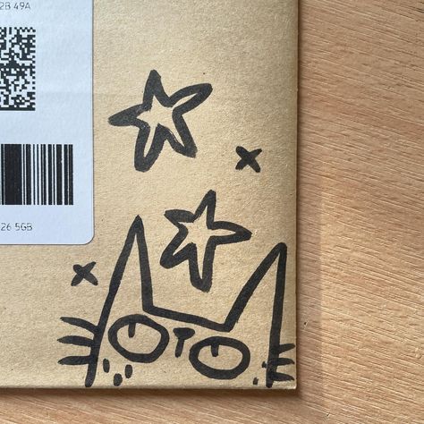 Some recent order doodles #orderdoodle #packagingart #envelopeart #packaginglove #inkdoodle #cuteartstyle #catdoodle #quirkyillustration #uniqueart #catart Doodles On Envelopes, Envelope Drawing Doodles, Doodles For When Your Bored, Envelope Art Drawing, Envelope Doodle, Scrapbook Doodles, Envelope Drawing, Doodles Aesthetic, Penpal Ideas