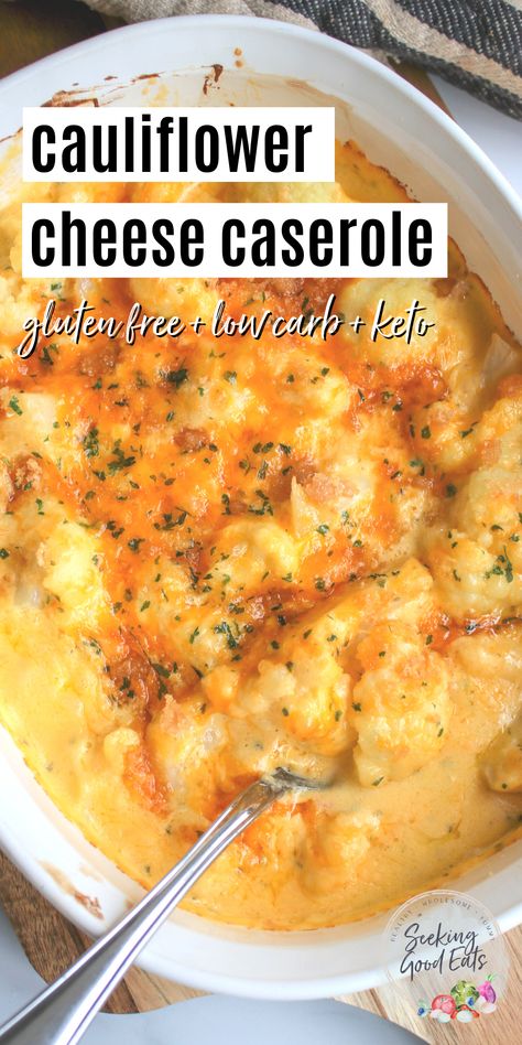 Cauliflower And Cheese Casserole, Cheese Califlour, Califlower Casseroles With Cream Cheese, Cauliflower And Cheese Recipes, Califlower Mac & Cheese, Cheeses Cauliflower, Baked Cauliflower With Cheese, Cauliflower With Cheese Sauce, Cauliflower Cheese Casserole