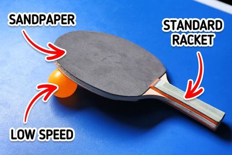 Table tennis and ping-pong are names that often describe the same game where 2 or 4 players hit a lightweight ball using solid rackets. The game takes place on a table divided by a net. Ping-pong is considered to be an informal name, and some features of ping-pong are different from those of table tennis. 5-Minute Crafts is going to tell you what table tennis and ping-pong are and how they’re different. Table Tennis Equipment, Tennis Equipment, Table Tennis Racket, Social Games, Lawn Tennis, Sports Organization, Olympic Sports, Table Tennis, 5 Minute Crafts