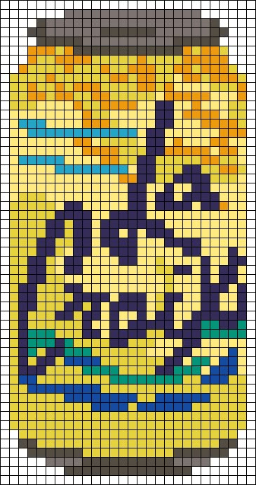 Alpha pattern #57564 variation #244821 | BraceletBook Food Alpha Pattern, Mini Alpha Pattern, Pokemon Pixel Art, Crochet Grid, Pokemon Pixel, Grid Patterns, Cross Stitch Boards, Easy Pixel Art, Mini Cross Stitch