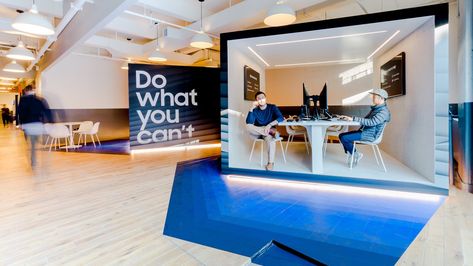 Genius Bar Design, Wework Interior, Apple Genius Bar, Genius Bar, Frozen Yogurt Shop, Yogurt Shop, Fast Company, Coworking Space, Learning Spaces